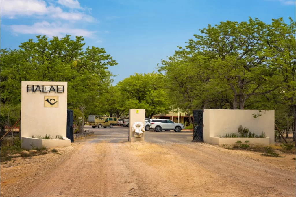 Halali Camp 2 entry-gate-of-the-halali-resort-and-campsite-in-etosha-national-park