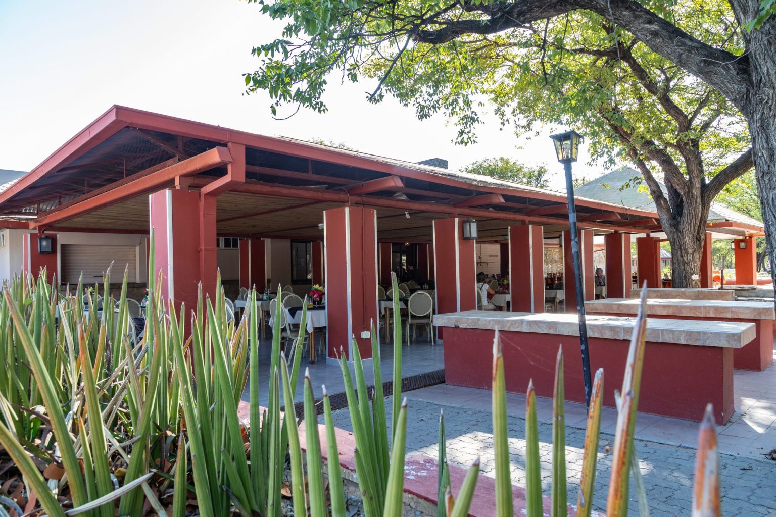 Restaurant and bar building at Halali Camp, central Etosha